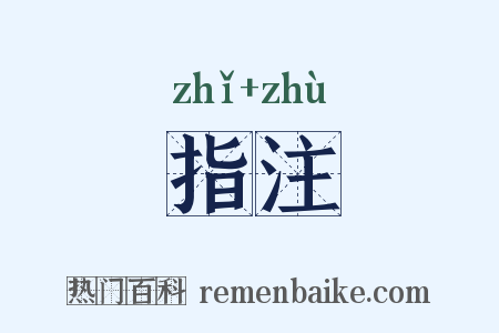 指注是什么意思的图片